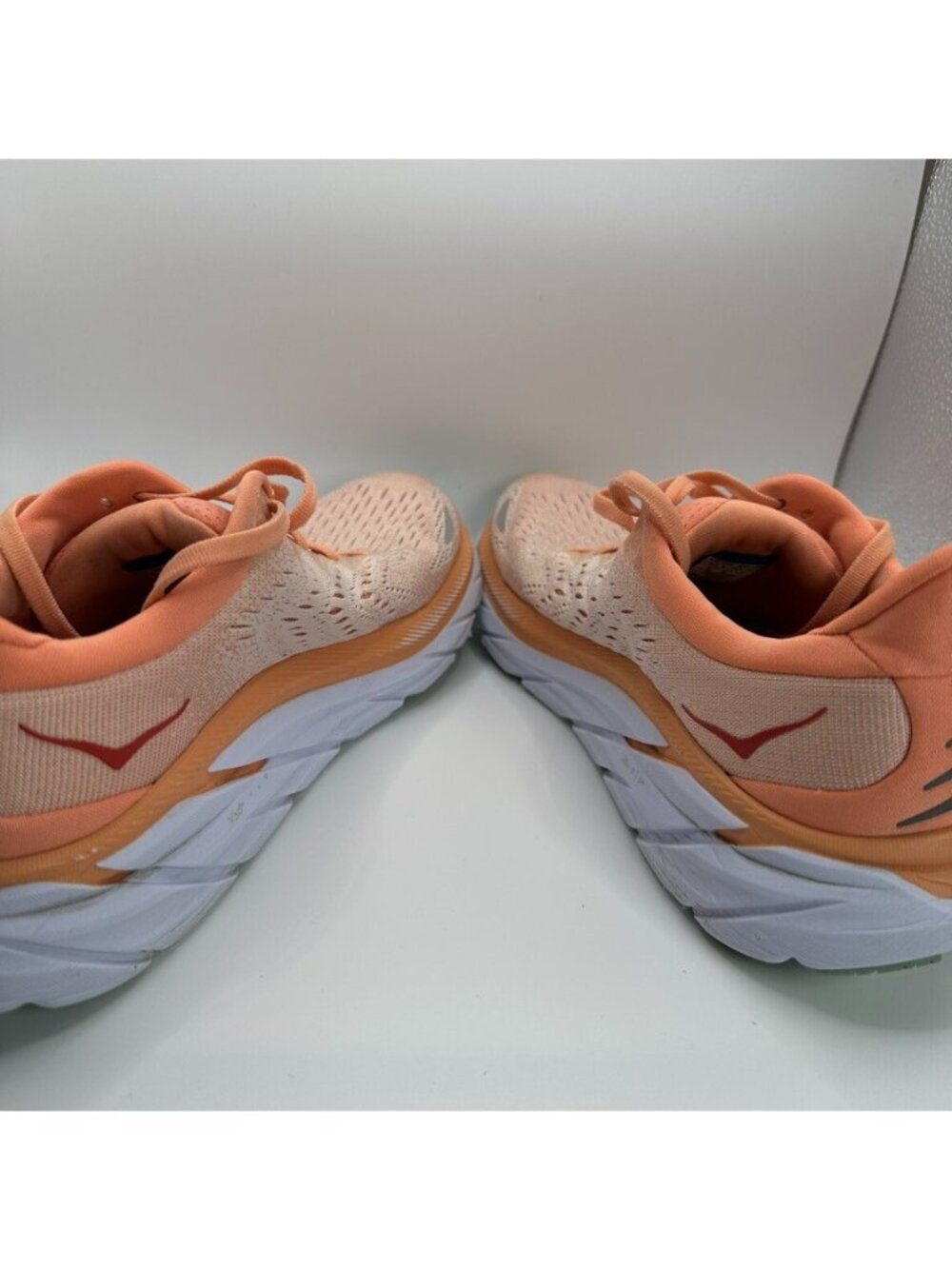 Hoka One One W Clifton 8 Shoes Womens Size 7.5B Coral Running Cushioning Trainer - Picture 7 of 10
